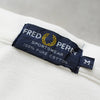 Fred Perry 徽标刺绣白色短袖 Polo 衫