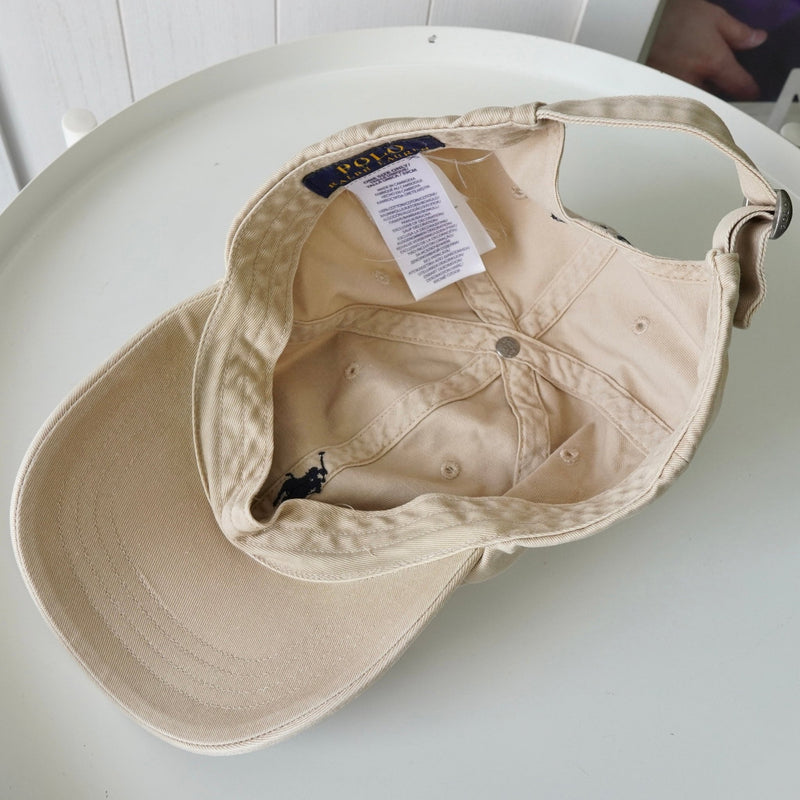 ラルフローレン ロゴ キャップ ベージュ - NEWSED