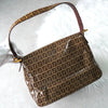 Fendi Mamma Bucket Zucchino 涂层帆布单肩包 驼色