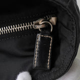 プラダ テスート ポコノ ナイロン サフィアーノ レザー トライアングルロゴ トートバッグ ブラック - NEWSED