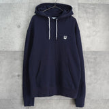 メゾン キツネ フォックスヘッド パーカー フーディー ネイビー - NEWSED