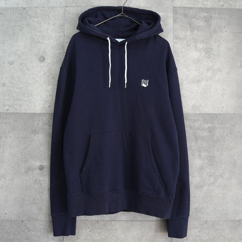 メゾン キツネ フォックスヘッド パーカー フーディー ネイビー - NEWSED