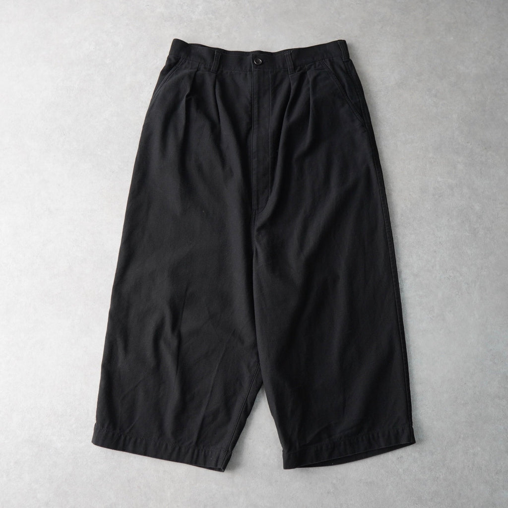 専用　コムデギャルソン23SS 黒 ハーフパンツ BLACK COMME des GARCONS 2023ss エステル縮絨 ハーフパンツ ブラック