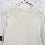 ストーンアイランド クルーネック ウール ニット アイボリー メンズ - NEWSED