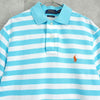 Polo Ralph Lauren Logo Border Short Sleeve Polo Shirt Blue/White