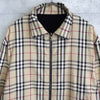 バーバリー ロンドン リバーシブル ブルゾン ノバチェック×コーデュロイ ベージュ/ブラック