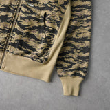 ステューシー オールド カモ柄 ジップアップ パーカー フーディー カーキ - NEWSED