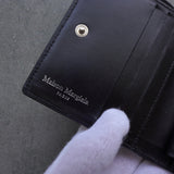 メゾン マルジェラ 四つタグ レザー 二つ折り財布 ブラック - NEWSED