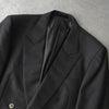 バーバリー ヴィンテージ ホースロゴ ボタン モヘア混紡 ダブル テーラドジャケット グレー