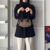 Fendi Zucchino 帆布迷你单肩包 手提包 米色