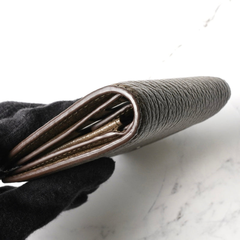 メゾン マルジェラ 四つタグ レザー 二つ折り財布 コンパクトウォレット ブラウン 箱付き - NEWSED