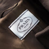 Prada wool coat, long coat, trench coat, women's, grey