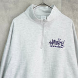 マハグリッド ハーフジップ スウェット グレー - NEWSED