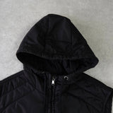 ポロ ラルフローレン スモールポニーロゴ 異素材切り替え 中綿ベスト ブラック メンズ - NEWSED