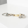 Gucci Horsebit Keychain Charm in Silver and Gold