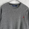 ポロ ラルフローレン ニット ロゴ 刺繍 グレー