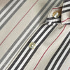 Burberry London 米色条纹半长衬衫