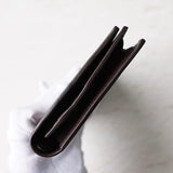 カルティエ サントス レザー 二つ折り 長財布 ブラウン - NEWSED