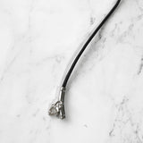 エルメス ヴィヴィリテ ハート カデナ ブレスレット チョーカー ブラック / シルバー - NEWSED