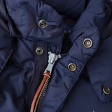 ポロ ラルフローレン ダウンベスト ロゴ刺繍 フード付き ネイビー - NEWSED