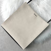 Jil Sander Tangle 中号帆布皮革单肩包 Pochette 象牙色 / 黑色