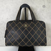 Chanel Coco Mark Wild Stitch 小牛皮黑色手提包