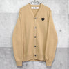 Play Comme des Garcons 爱心徽标开衫 米色