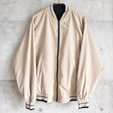 ラコステ リバーシブル ブルゾン スタジャン ロゴパッチ ダークネイビー/ベージュ - NEWSED