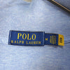 Polo Ralph Lauren 徽标半拉链运动衫 浅蓝色