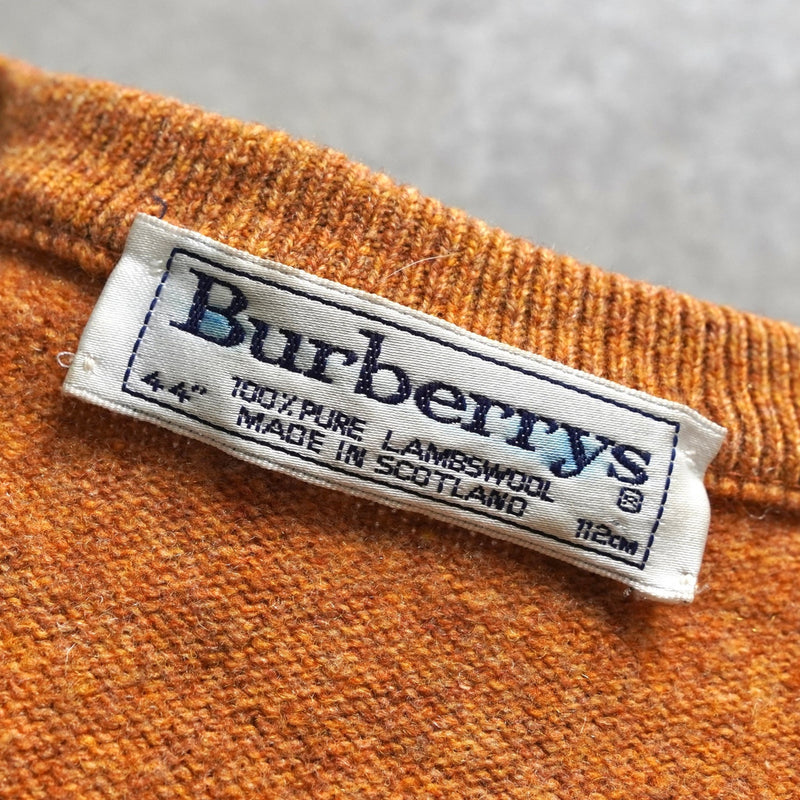 バーバリー ヴィンテージ ホースロゴ ウール ニット ベスト キャメル - NEWSED