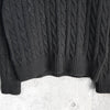 ポロ ラルフローレン スモールポニーロゴ ケーブル編み コットン ニット チャコールグレー