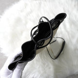 ジルサンダー ドローストリング キャンバス レザー 巾着型 ショルダーバッグ ポシェット アイボリー / ブラック タグ付き未使用 - NEWSED