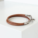 エルメス ジャンボブレス レザー シルバー / ブラウン - NEWSED