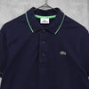 Lacoste 徽标贴片海军蓝短袖 Polo 衫