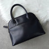 Jil Sander freestanding leather handbag in navy