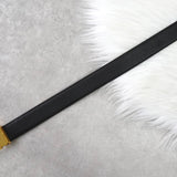 セリーヌ ヴィンテージ ロゴバックル レザー ブラック - NEWSED