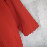 バーバリー ヴィンテージ 中綿ジャケット ミドルコート ホースロゴ 刺繍 イギリス製 レッド - NEWSED