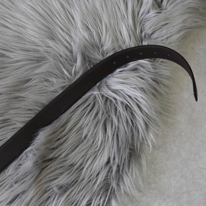 セリーヌ ヴィンテージ トリオンフ レザー ベルト ブラック - NEWSED