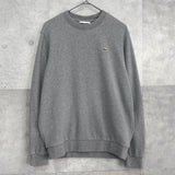 ラコステ ロゴパッチ スウェット グレー - NEWSED