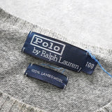 ポロ ラルフローレン ロゴ 刺繍 ニット グレー - NEWSED