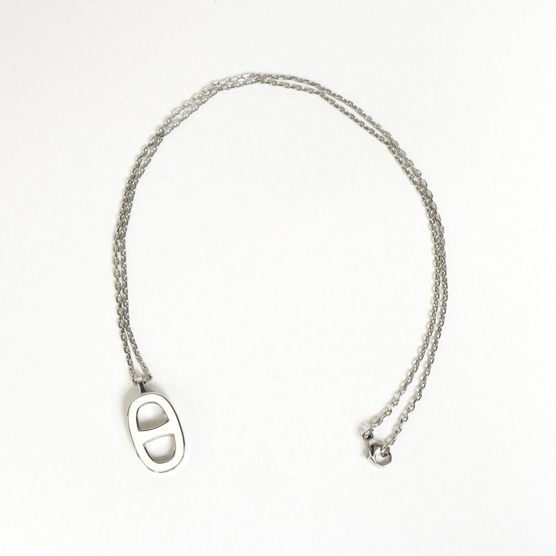 エルメス イリアード シェーヌダンクル ネックレス シルバー / ホワイト - NEWSED