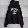 Amiparis College Logo Hoodie Parka Black