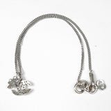 シャネル ココマーク クローバー ラインストーン 喜平 ネックレス シルバー - NEWSED