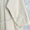Burberry Vintage Corduroy Collar Overalls Half Coat Cotton Jacket Ivory