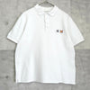 Maison Kitsune 狐狸头短袖 Polo 衫 白色