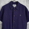 Vivienne Westwood Orb Short Sleeve Shirt in Navy