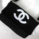シャネル ココマーク パイル地 ノベルティ ショルダーバッグ ブラック - NEWSED