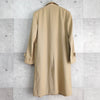 Yves Saint Laurent Vintage Wool Balmacaan Coat Long Coat Beige