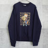 Maison Kitsune 狐狸印花海军蓝卫衣