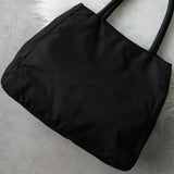 プラダ トライアングルロゴ テスート ポコノ ナイロン トートバッグ ハンドバッグ ブラック - NEWSED